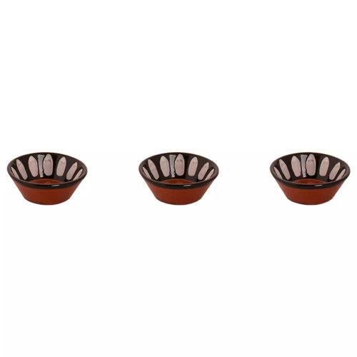Colori Del Sud Mezquita Fleck Bowl 11 cm 20 cl Black 3 pieces