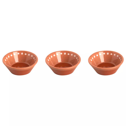 Colori Del Sud Mezquita Dot Bowl 11 cm 20 cl Rosa 3 Stück