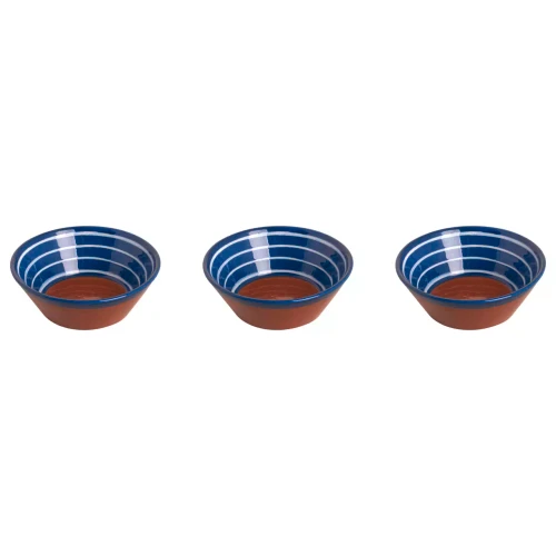 Colori Del Sud Mezquita Circle Schaal 11 cm 20 cl Blauw 3 stuks