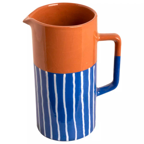 Colori Del Sud Mezquita Stripe Jug 1 l Blue