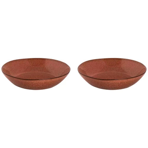 Palmer  Rustique Teller tief 21 cm Rosa Steingut 2 Stück