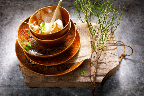 Palmer Plate deep Rustique 21 cm Brown Stoneware 2 pieces