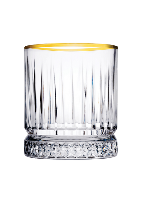 Pasabahce  Elysia Becher 35,5 cl Transparent Gold 4 Stück