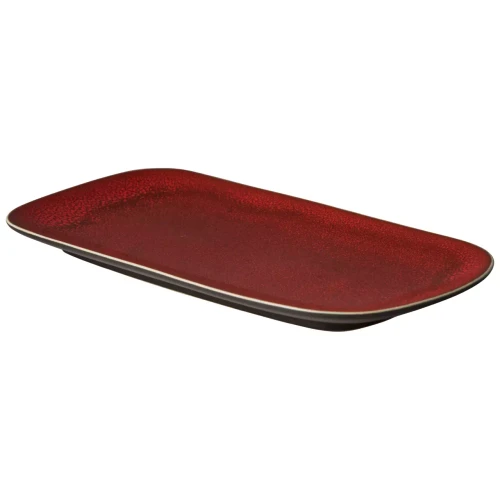 Palmer Bowl Lava 29.5 x 14.5 cm 1.5 l Brown Red Stoneware 2 pieces