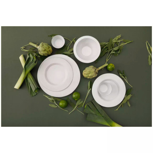 Palmer Schaal Ecogres Plano 18 cm 60 cl Wit Stoneware 4 stuks