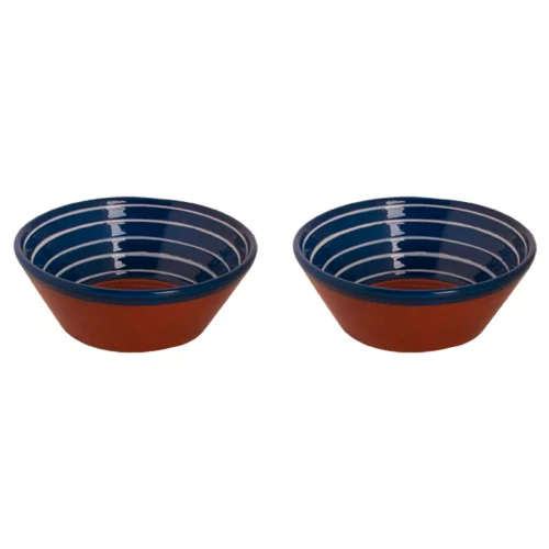 Colori Del Sud Mezquita Circle Schaal 18 cm 80 cl Blauw 2 stuks