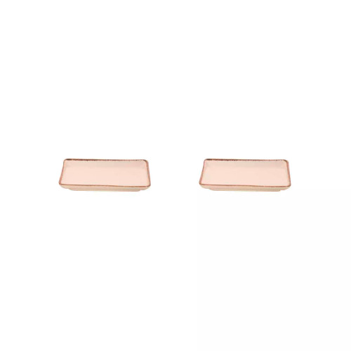 Maastricht Porselein  Akoya x 13 cm Cremefarbenes Porzellan 2 Stück