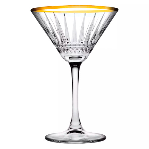 Pasabahce Martiniglas Gouden Rand Elysia 22 cl 4 stuks