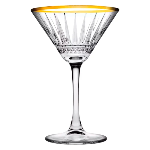 Pasabahce  Elysia Martini Glas Golden Rim 22 cl 4 Stück