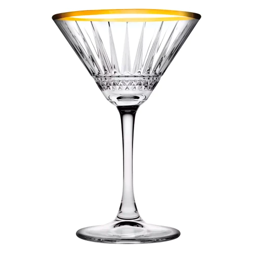 Pasabahce  Elysia Martini Glas Golden Rim 22 cl 4 Stück