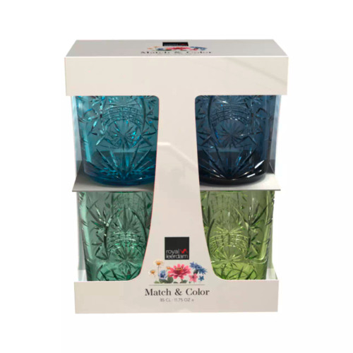 Royal Leerdam Waterglazenset Starla 35 cl 4-delig Blauw