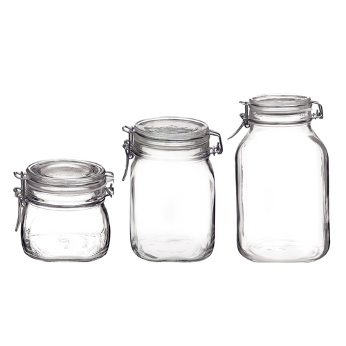  Bormioli Weckpotset Fido 0,5L+1L+1,5L 3-dlg