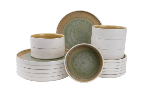 Palmer Dinnerware set Coco 18-piece Green