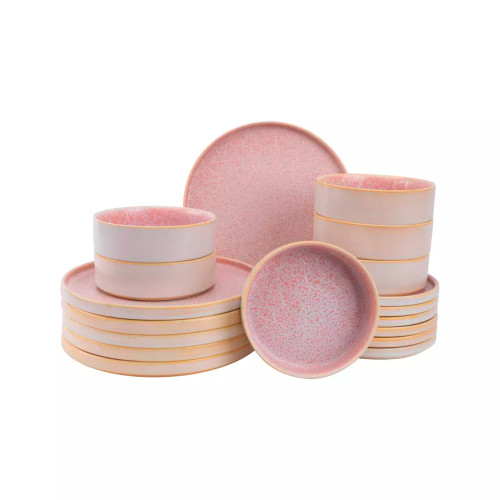 Palmer Serviesset Coco 18-delig Roze