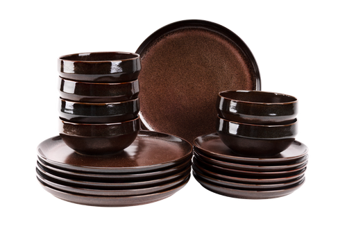 Palmer Dinnerware set Bama Copper 6-person 18-piece