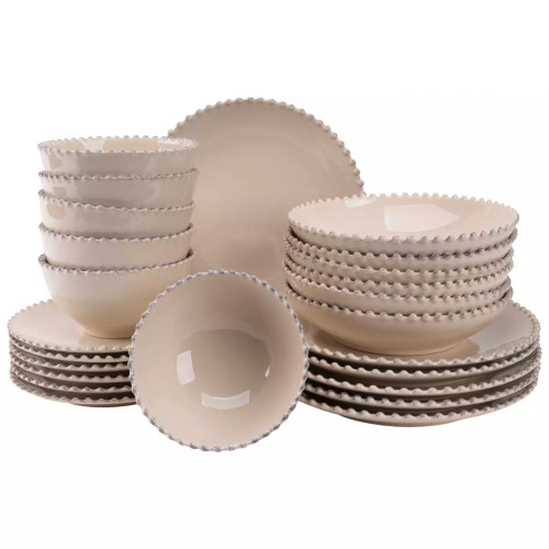 Costa Nova Serviesset Pearl 24-delig 6 persoons Crème