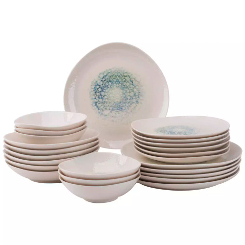 Maastricht Porselein  Aqua Mineralis 6-Personen-Set, 24-teilig