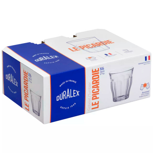 Duralex  Picardie Wasserglas 16 cl Transparent 6 Stück