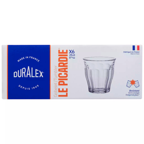 Duralex  Picardie Wasserglas 25 cl Transparent 6 Stück