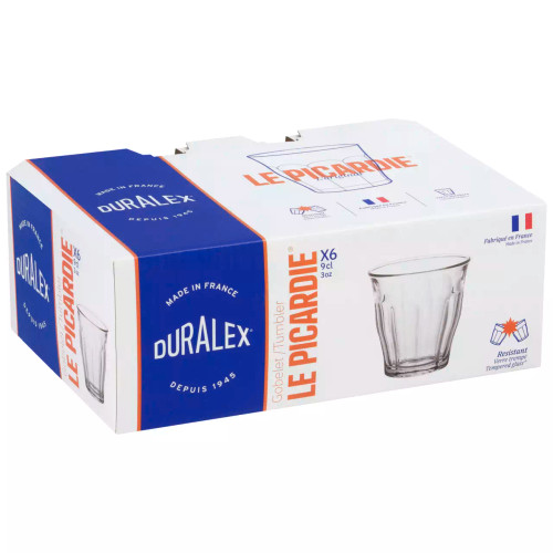 Duralex Waterglas Picardie 9 cl Transparant 6 stuks