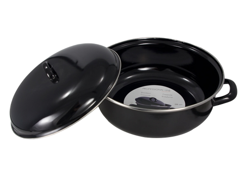 Braadpan 28 cm 5 l Zwart Emaille
