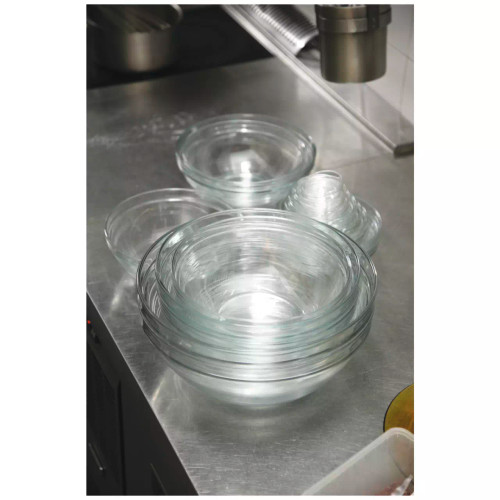 Duralex  Lys Schüssel 23 cm 2,4 l Transparentes Hartglas 6 Stück