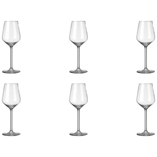 Royal Leerdam Wine glass Carre 28 cl - Transparent 6 pieces