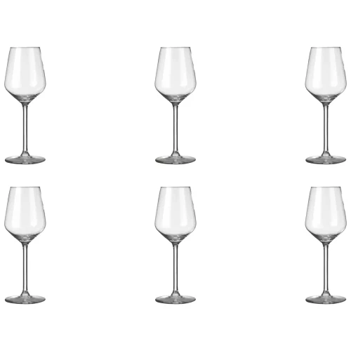 Royal Leerdam  Carre Weinglas 28 cl - Transparent 6 Stück