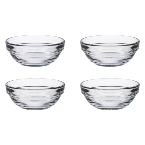 Duralex Bowl Lys 7.5 cm 7 cl Transparent Hard Glass 4 pieces