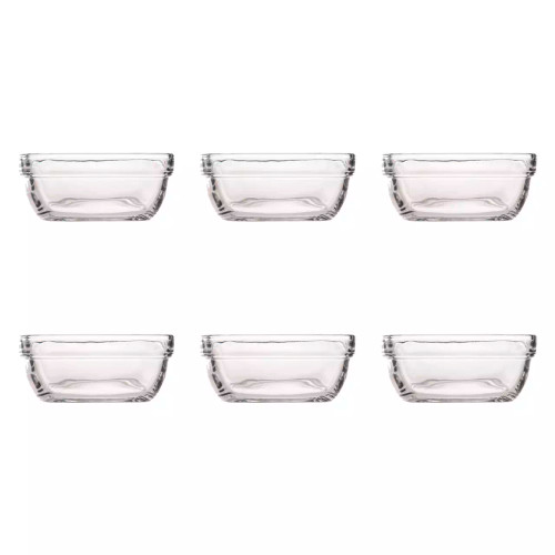 Duralex Bowl Carre 11 x 11 cm 30 cl Transparent Hard Glass 6 pieces