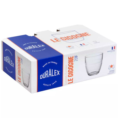 Duralex  Gigogne Wasserglas 16 cl Transparent 6 Stück