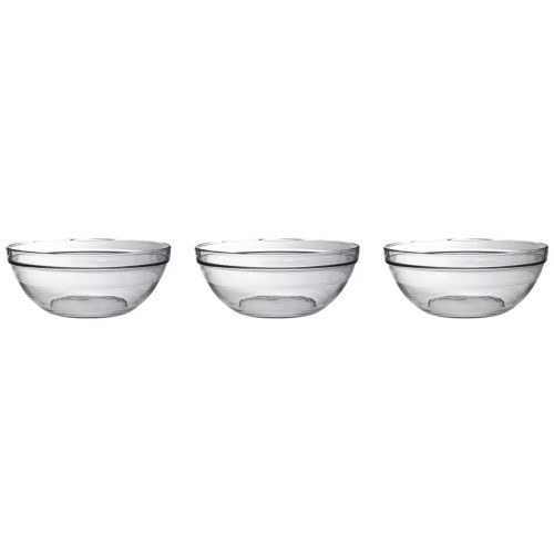 Duralex  Lys Schüssel 31 cm 5,8 l Transparentes Hartglas 3 Stück
