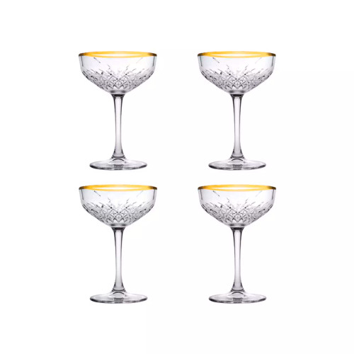 Pasabahce Champagnecoupe Timeless 25,5 cl Goud 4 stuks