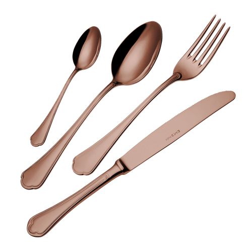 Eme Bestekset Domus 18/10 16-delig Bruin 4-persoons