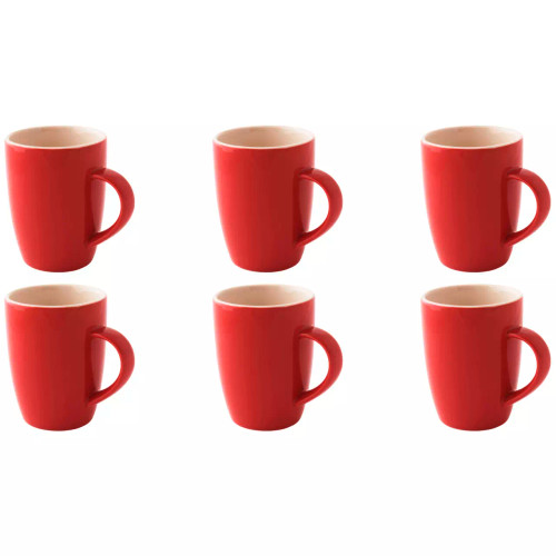 Palmer Cup Colors 18 cl Red Porcelain 6 pieces