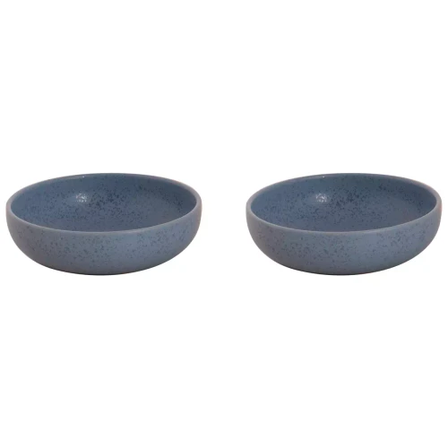 Palmer Bowl Sandy Loam 16 cm 50 cl Blue Stoneware 2 pcs.