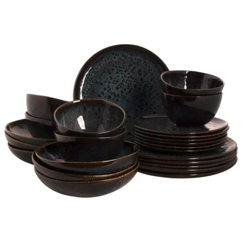 Palmer Serviesset Eccentric Stoneware 6-persoons 24-delig Blauw