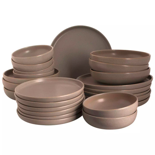 Palmer Serviesset Sandy Loam Stoneware 6-persoons 24-delig Grijs