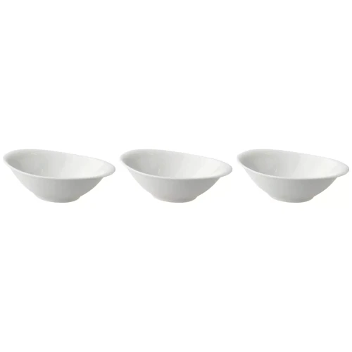 Palmer  White Delight Schüssel 16 x 10,5 cm 20 cl Weißes Porzellan 3 Stück