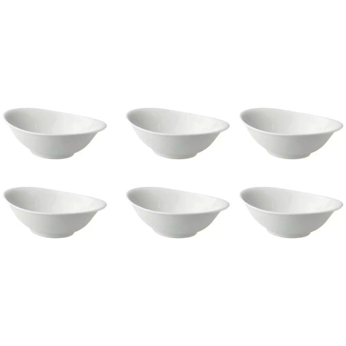 Palmer  White Delight Schüssel 25 x 16 cm 70 cl Weißes Porzellan 3 Stück