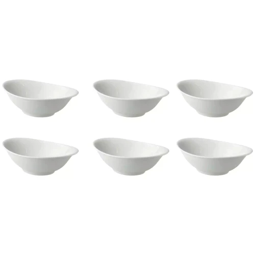 Palmer Bowl White Delight 25 x 16 cm 70 cl White Porcelain 3 pieces
