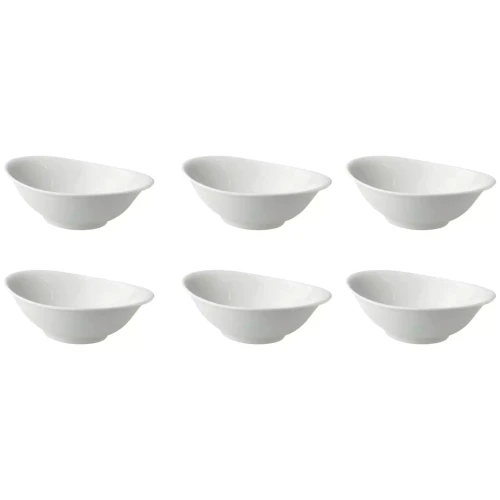 Palmer Bowl White Delight 25 x 16 cm 70 cl White Porcelain 3 pieces