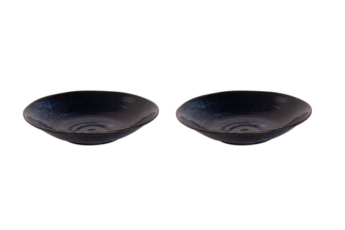 Palmer Bord diep Kiryu 22 cm Blauw Porselein 2 stuks