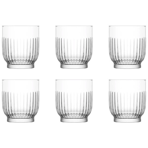 Mammoet Water glass Lily 33 cl Transparent 6 pieces