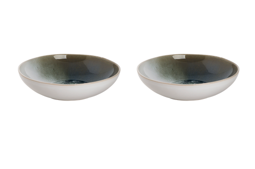 Palmer Plate deep Nordic 22.5 cm White Stoneware 2 pcs.