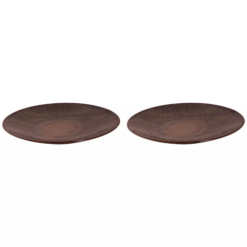 Palmer Plate coupe Victory 27 cm Brown Stoneware 2 pcs.