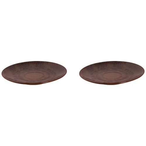 Palmer Plate coupe Victory 21 cm Brown Stoneware 2 pcs.