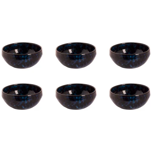 Palmer  Bama Blue Schüssel 12 cm 30 cl Blaues Steingut 6 Stück