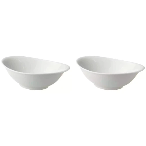 Palmer Bowl White Delight 25 x 16 cm 70 cl White Porcelain 2 pcs.