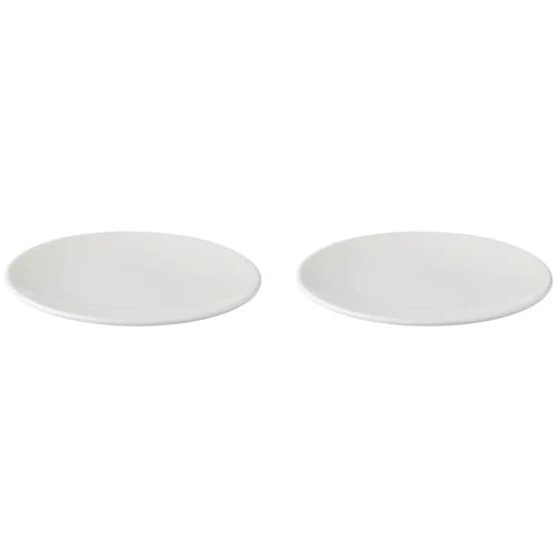 Palmer  White Delight Teller Coupe 16 cm Weißes Porzellan 2 Stück